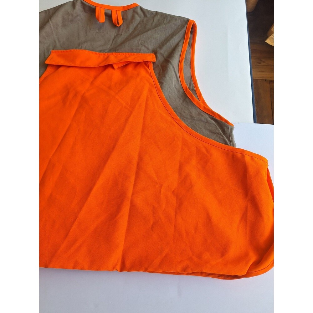 Avid Outdoor Hunting Vest Medium Neon Orange Deer Sportsman Gear Vintage - Picture 12 of 12